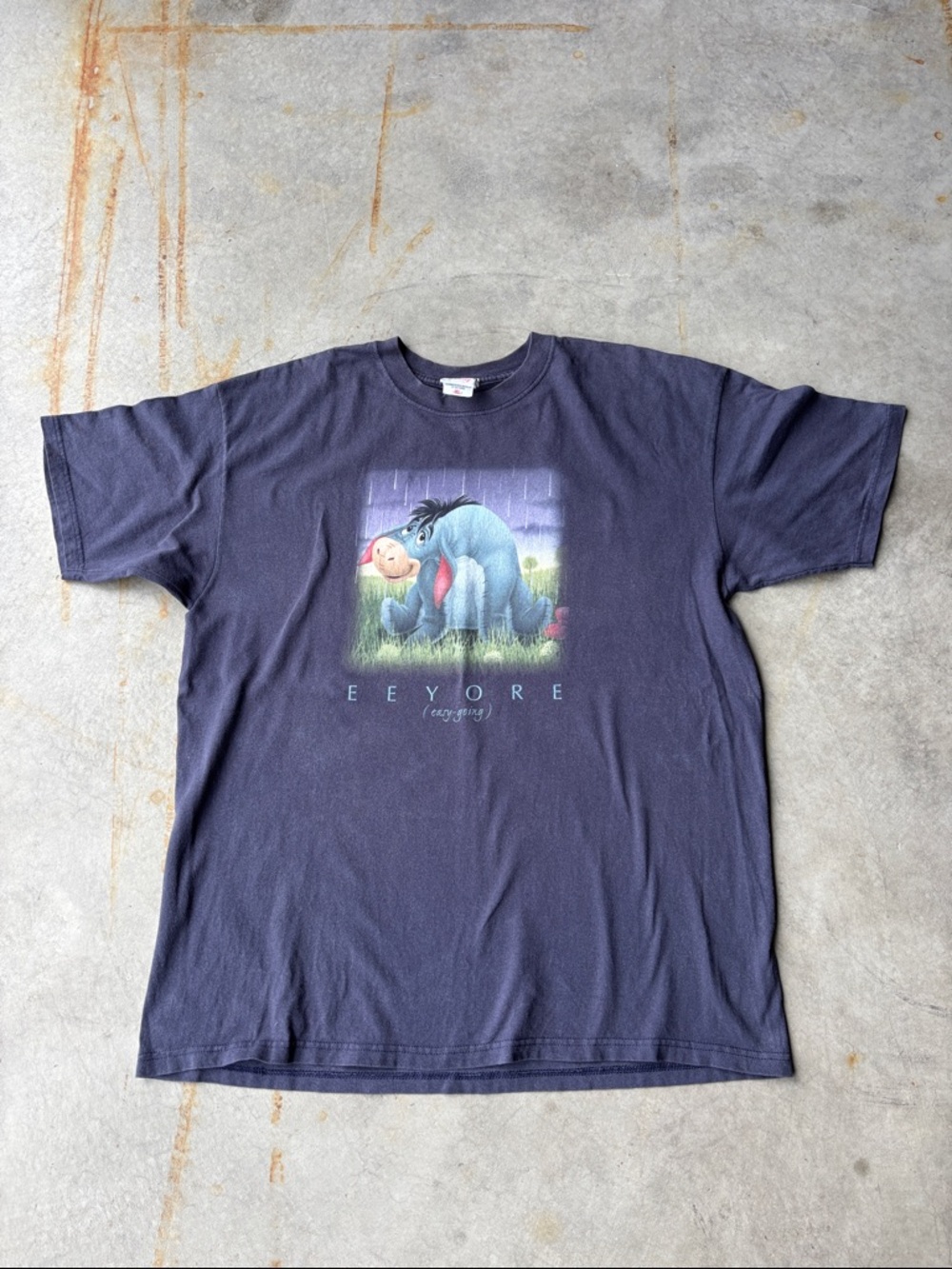 Eeyore Vintage Disney Store Eeyore Tee XL Y2K Faded Graphic Shirt Soft Grunge
